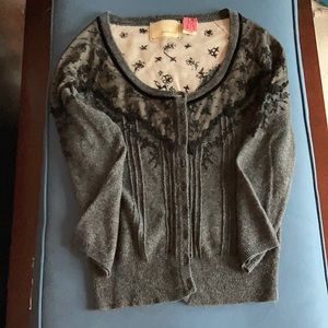 Anthropologie Grey Cardigan
